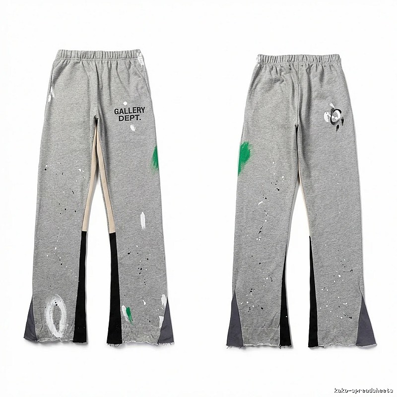 Gallery Dept graffiti-style grey trousers