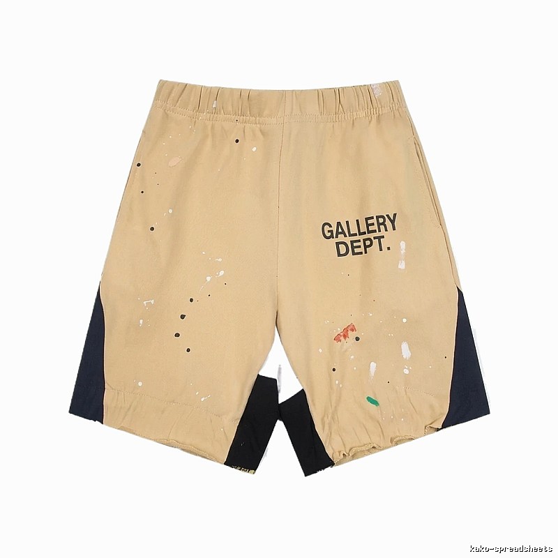 Gallery Dept. Graffiti Style Khaki Shorts