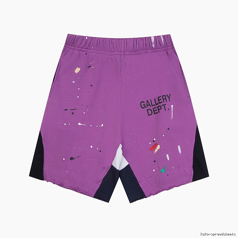 Gallery Dept. graffiti-style purple shorts