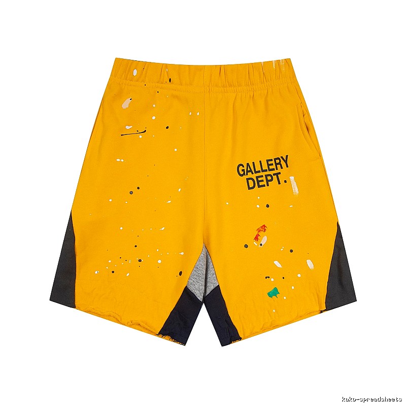 Gallery Dept. Graffiti-style Yellow Shorts