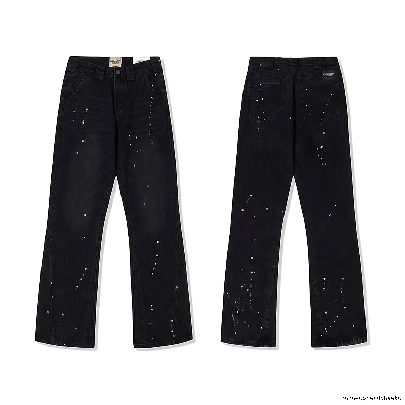 Gallery Dept ink - splashing style black jeans