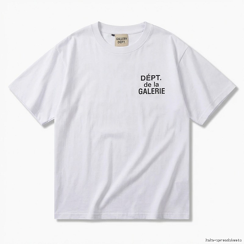 Gallery Dept Minimalist Style White T-shirt