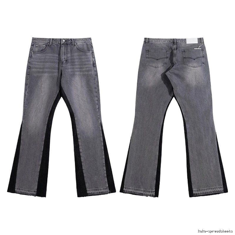 Gallery Dept patchwork grey-black jeans