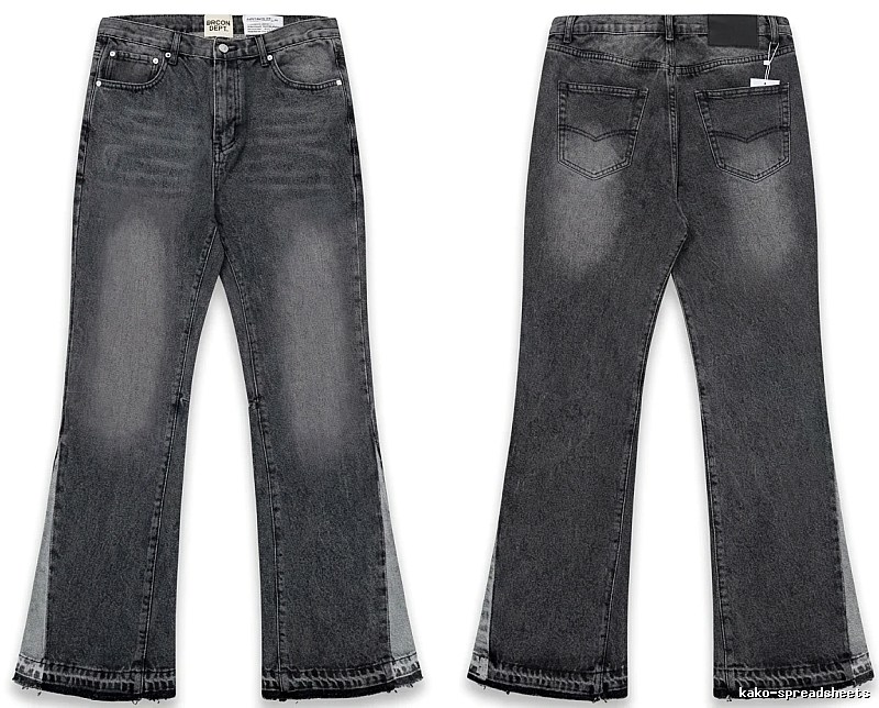 Gallery Dept. Ripped Retro Style Grey Pants