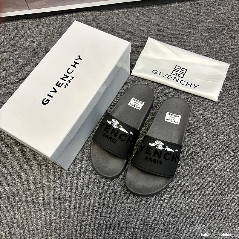 Givenchy x Dalmatian Co-branded Streetwear Style Grey Slides