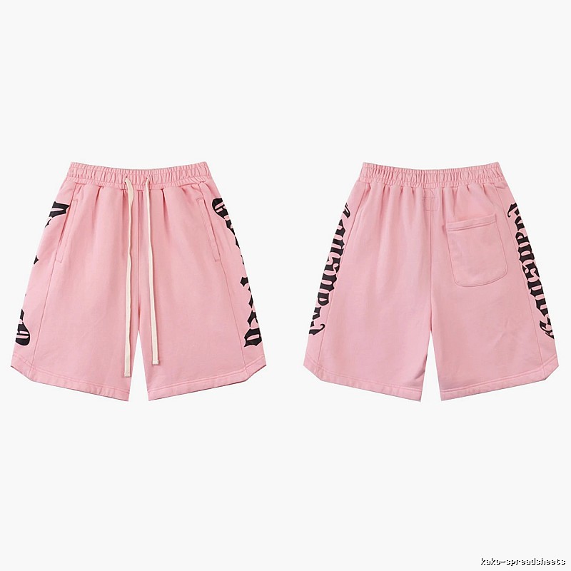 Godspeed Gothic Print Street Style Pink Shorts