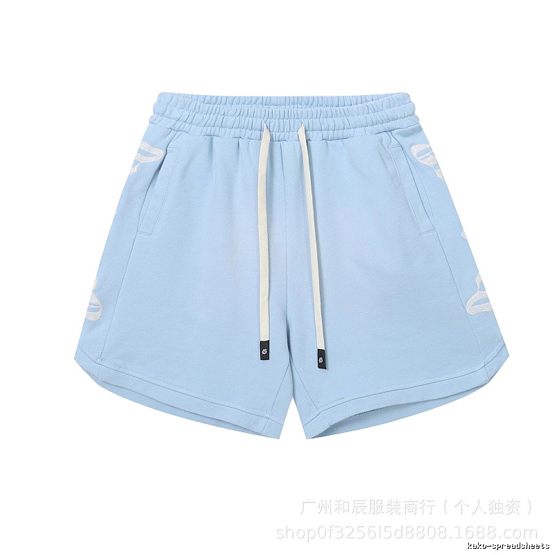 Godspeed Jacquard Street Style Light Blue Shorts