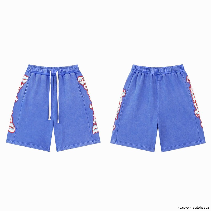 Godspeed Printed Street Style Blue Shorts