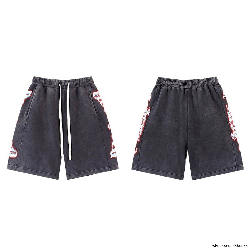 Godspeed Printed Street Style Charcoal Black Shorts