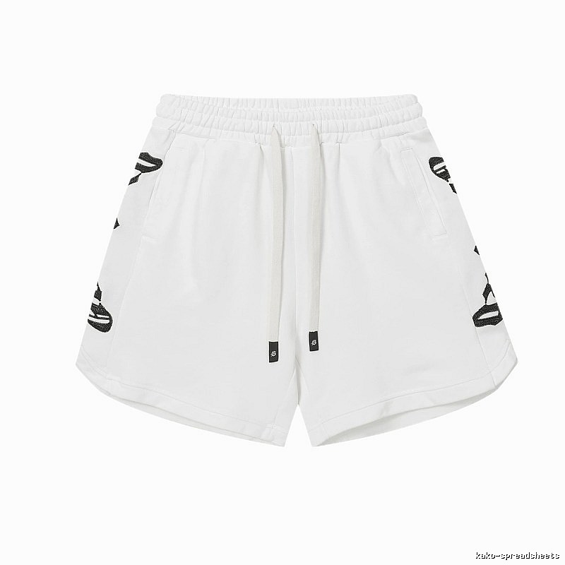 Godspeed Rhinestone Street Style White Shorts