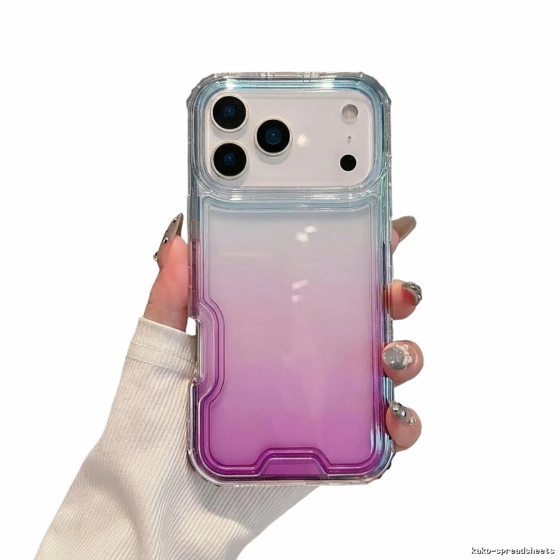 Gradient transparent iPhone case