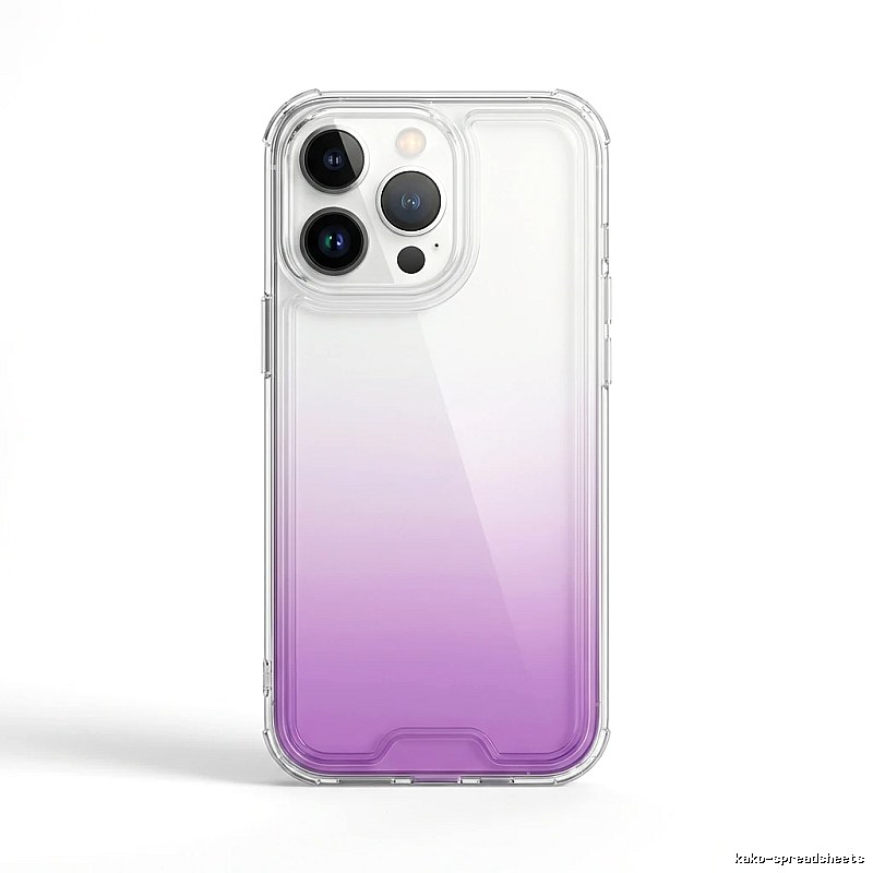 Gradual-transparency iPhone case of trendy brand