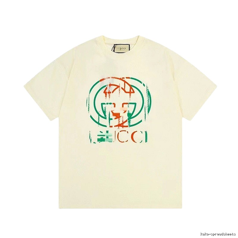 Gucci Double G Graffiti Vintage Style Off-white T-shirt