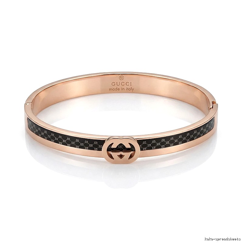 Gucci Double G Vintage Rose Gold Bracelet