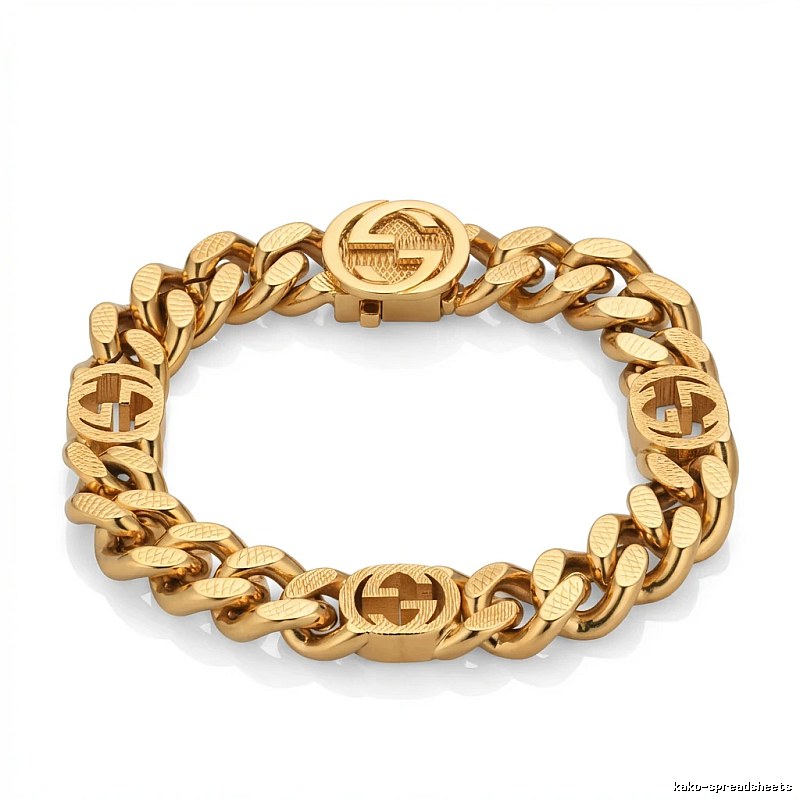 Gucci golden retro-style bracelet