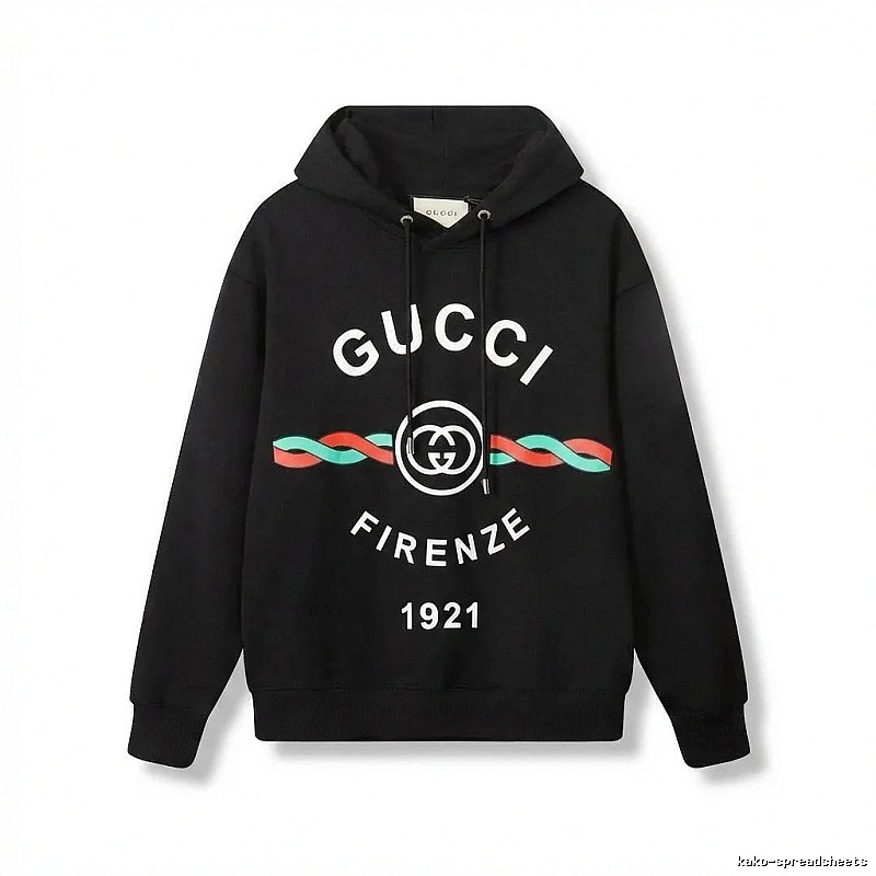 Gucci retro-style black hoodie