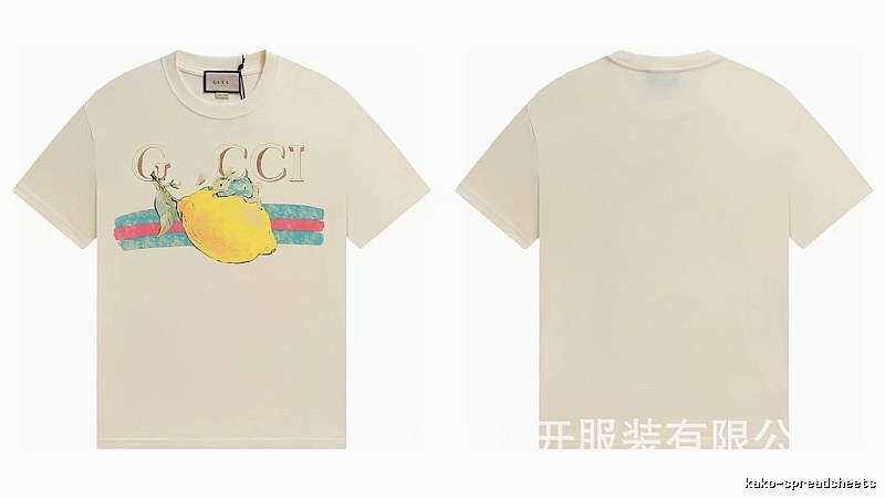 Gucci Vintage-style Off-white Lemon Print T-Shirt