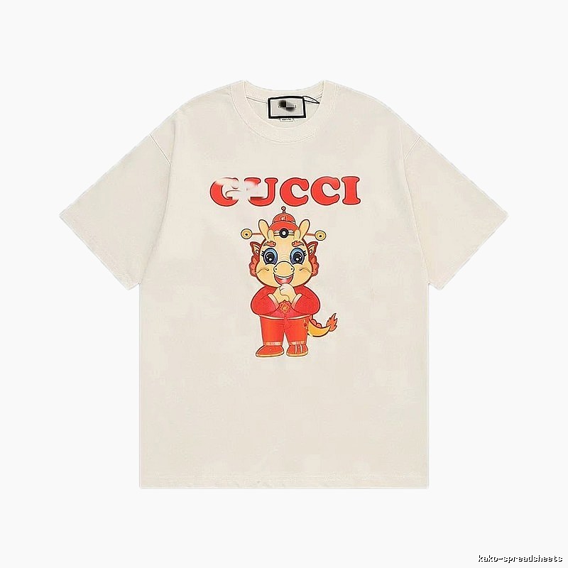 Gucci Year of the Dragon Limited Edition China Chic Style Off-white T-shirt
