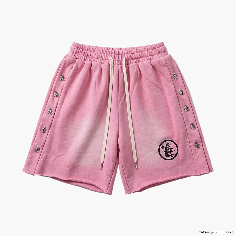 Hellstar dark style pink shorts