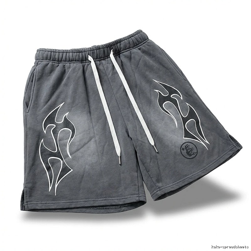 Hellstar Flame Ash Shorts