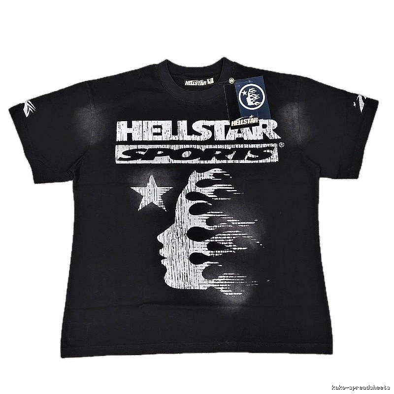 Hellstar Sports Street Style Black Short-sleeve T-shirt
