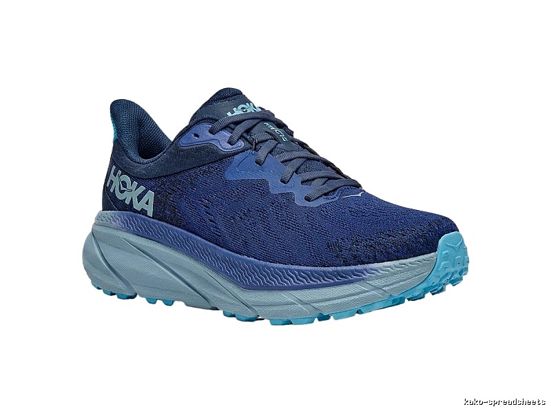 HOKA Bondi series retro-style blue-purple shoes