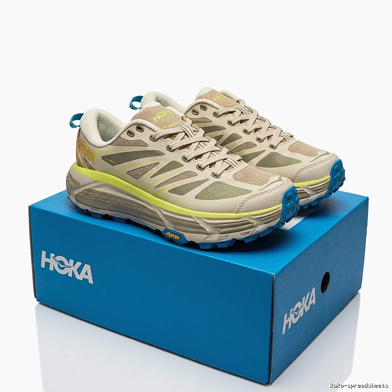 HOKA Caribou Series Outdoor Style Grey-Yellow Shoes