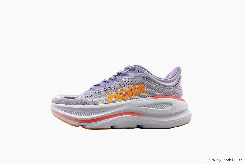 HOKA Clifton 8 Trendy Grey Purple Athletic Shoes