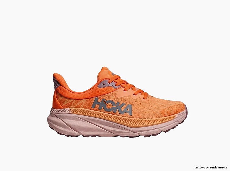 HOKA Orange and Purple Retro-style Running Shoes
