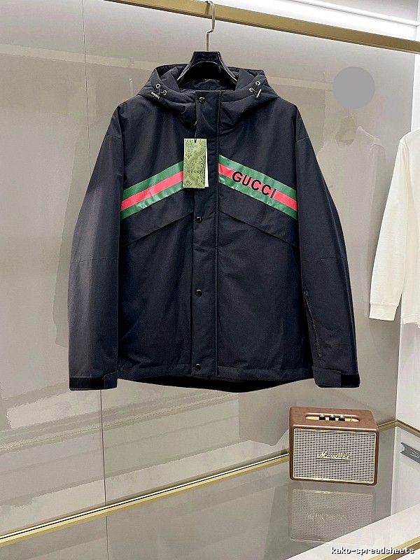 Hooded Jacket with Hooded Stripe Detail from Gucci