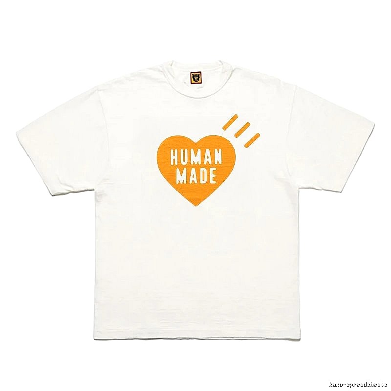 Human Made Compact Heart logo T-shirt Black Green Human for Smart Casual Looks