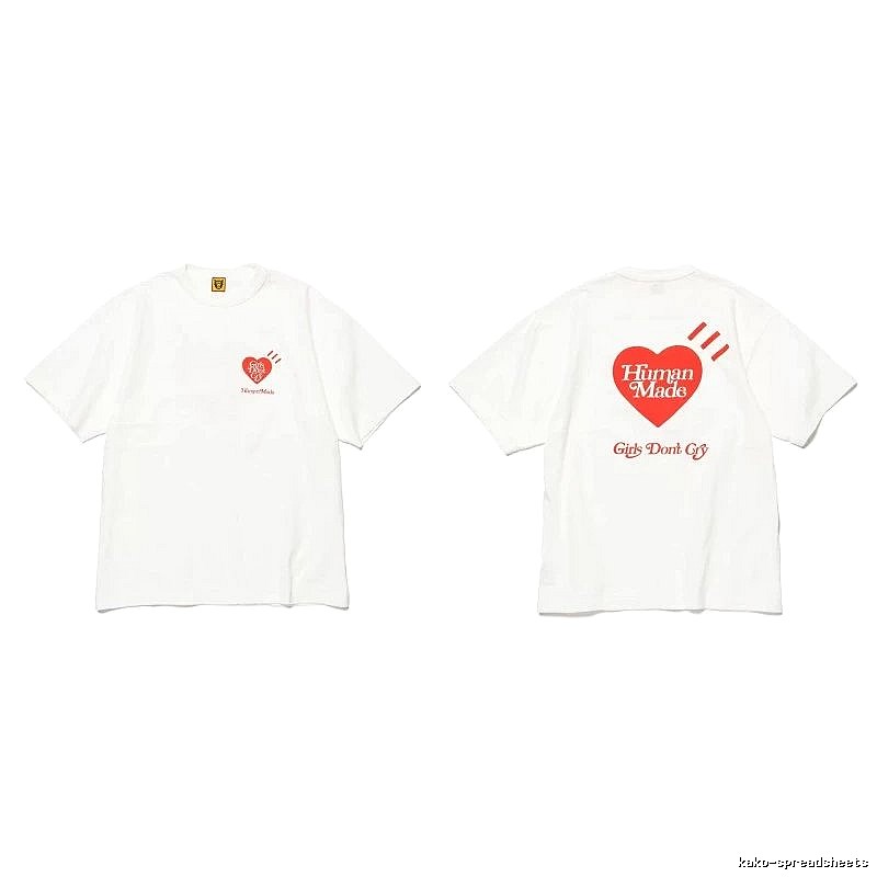 Human Made Easy Match Heart logo T-shirt Black Green Human for Everyday Use