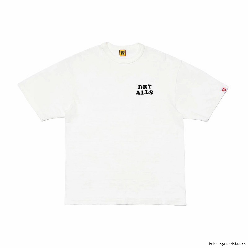 HUMAN MADE EDRYALLS Japanese Streetwear White Short Sleeve T-Shirt
