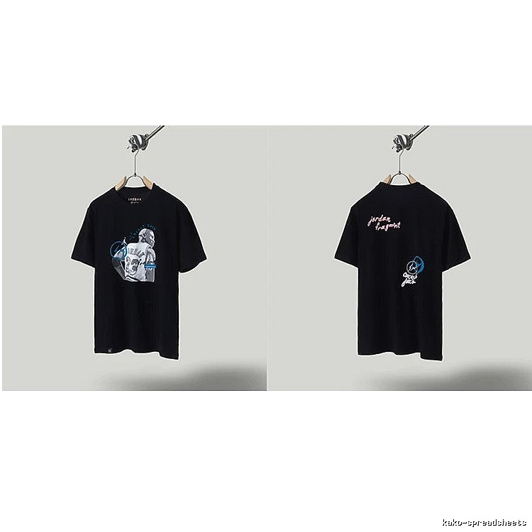 Jordan x TS Co-branded Street Style Black T-shirt