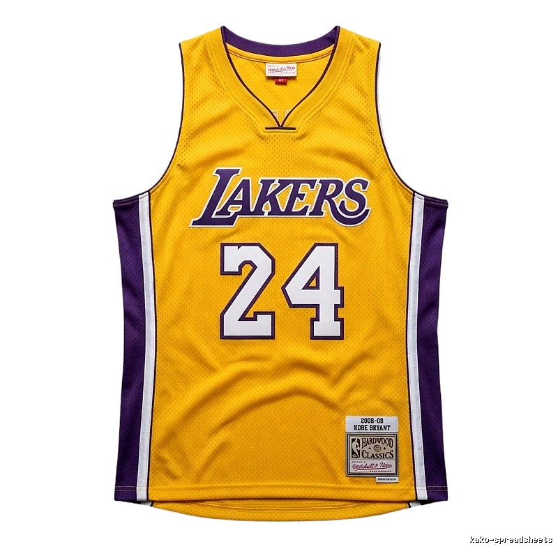 Kobe Kobe No. 24 yellow jersey