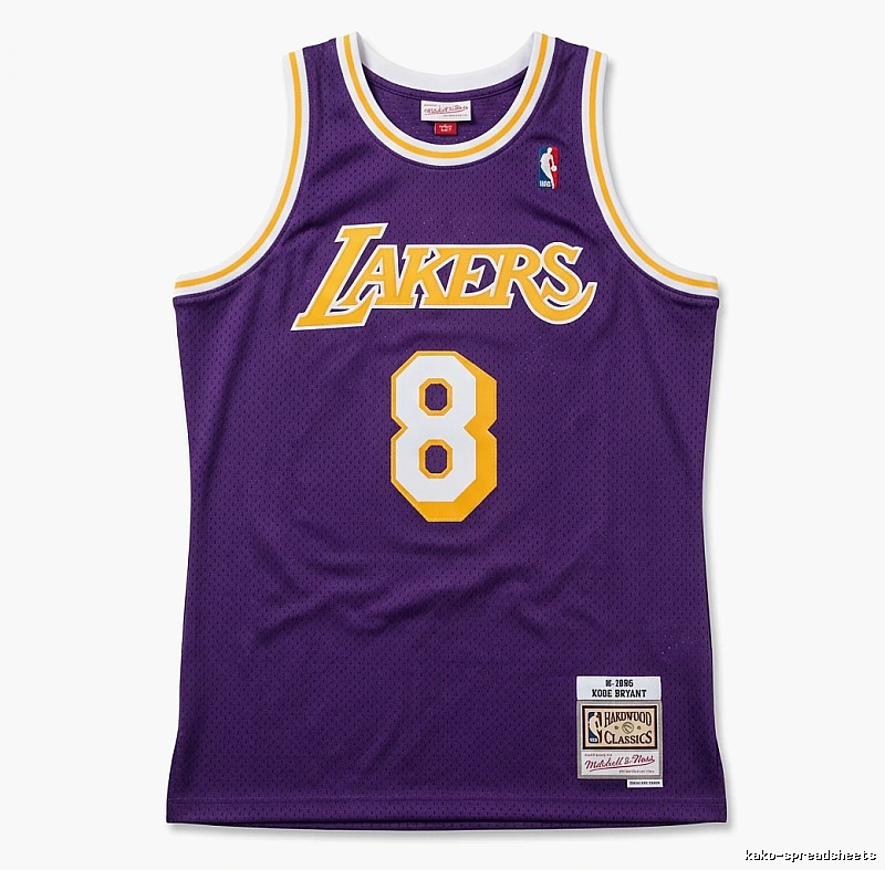 Kobe Lakers retro-style jerseys
