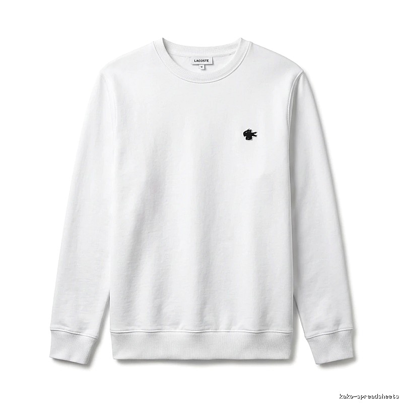 Lacoste simple style white sweatshirt