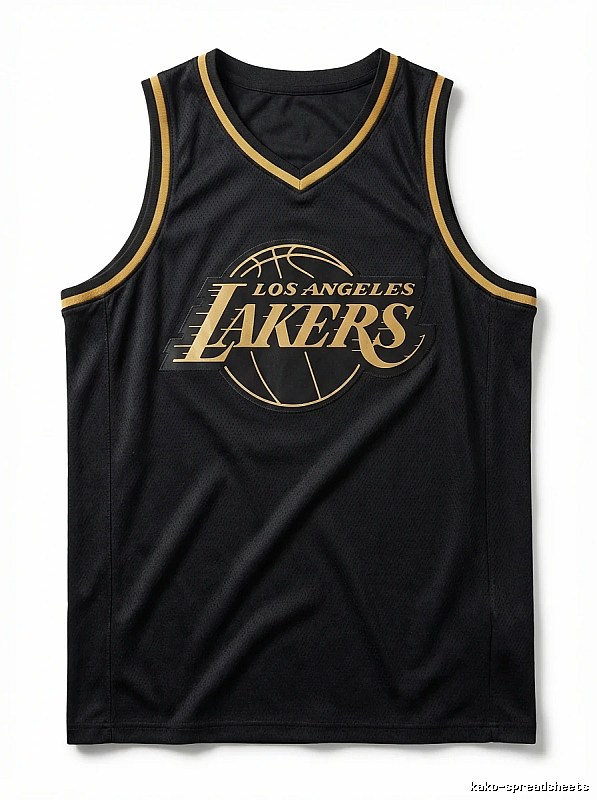 LBJ Lakers retro black jersey