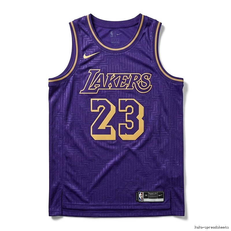 LBJ Lakers retro purple jersey