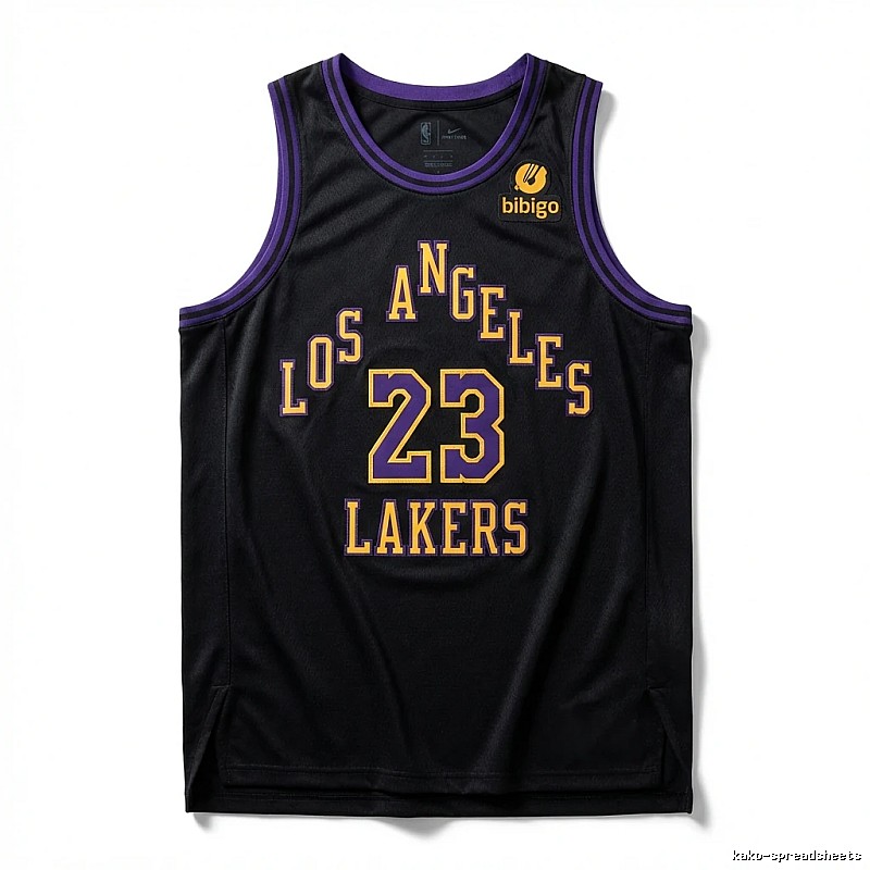 LBJ Lakers retro-style jersey