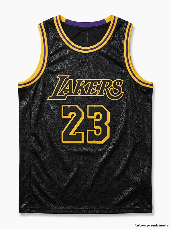 LBJ Lakers retro-style jersey