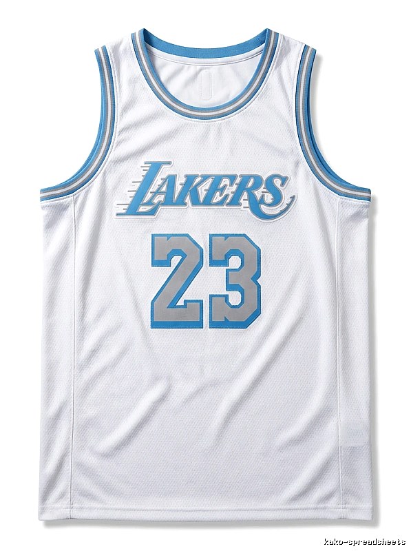 LBJ Lakers retro white jersey