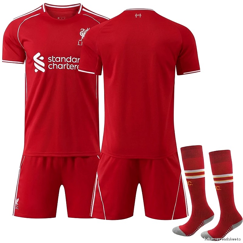 Liverpool Football Series Red Team Uniforms