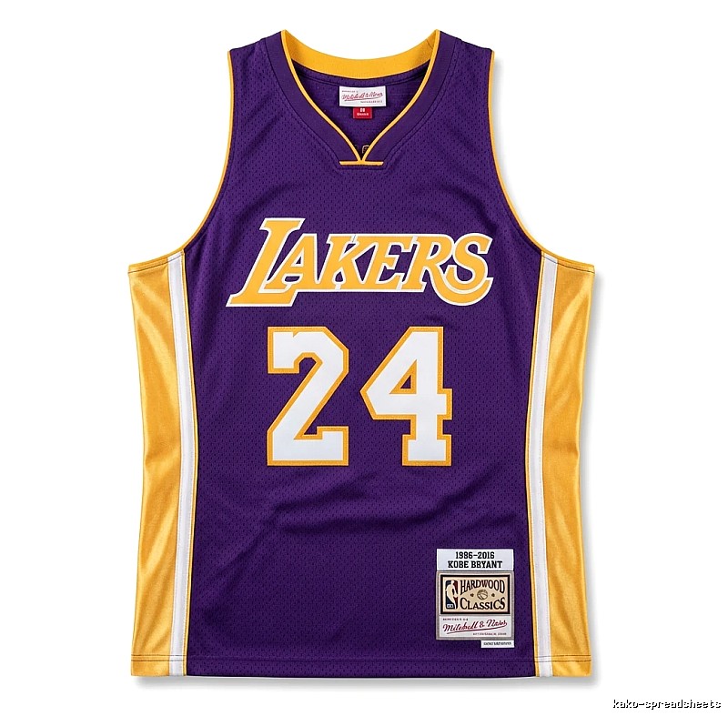 Los Angeles Lakers Kobe Bryant's No. 24 jersey