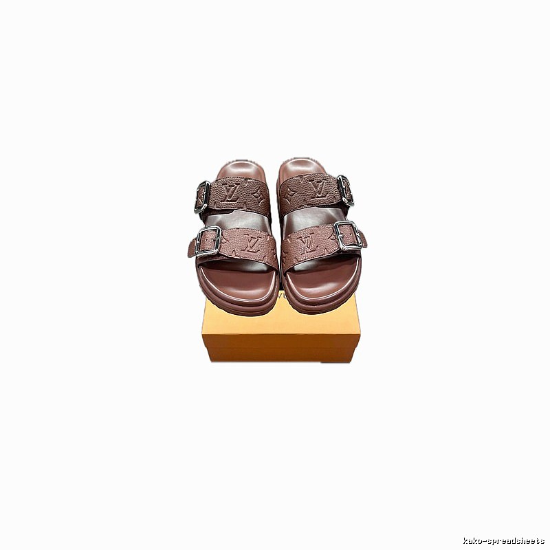 Louis Vuitton Classic Embossed Light Luxury Style Brown Slippers