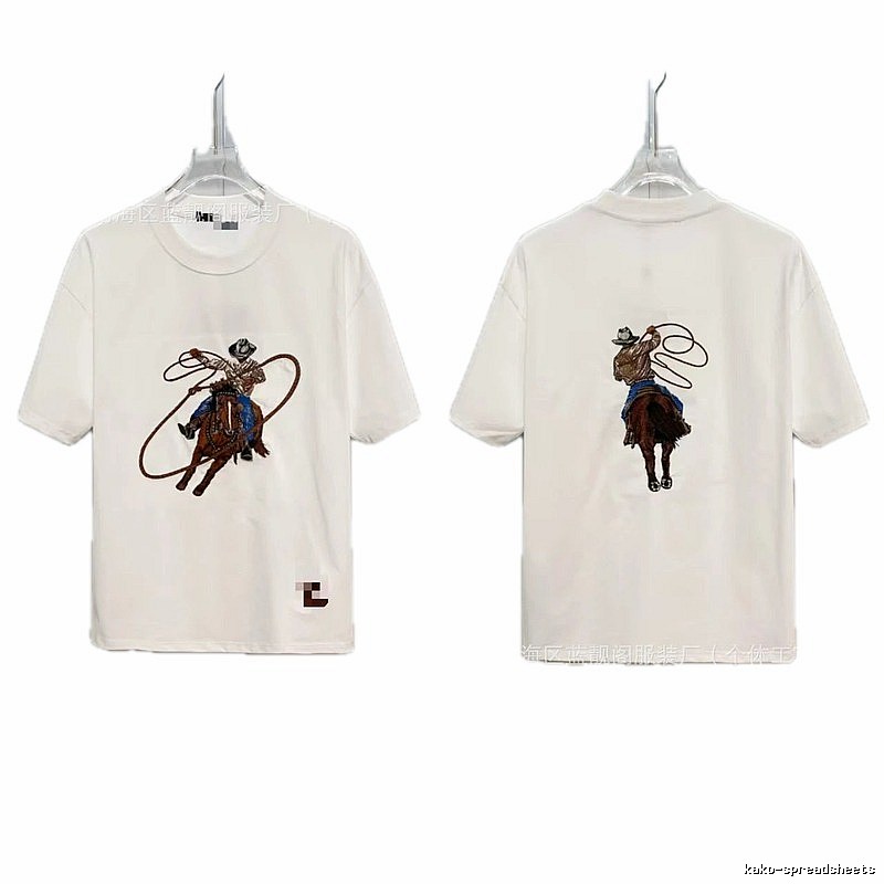 Louis Vuitton Denim Collection Vintage Style White T-Shirt