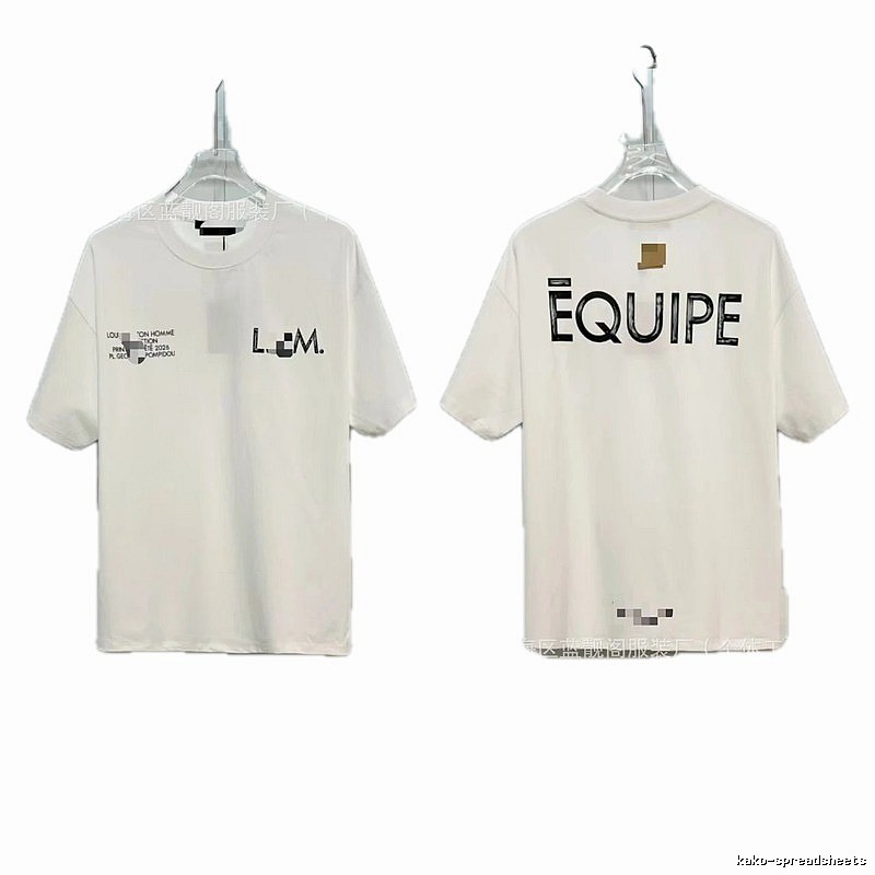 Louis Vuitton Letter Print Street Style White T-shirt
