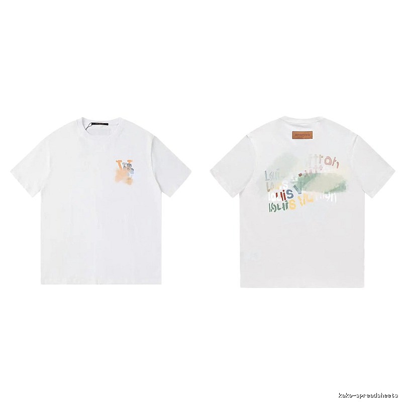 Louis Vuitton Letter Print Trendy Style White T-Shirt