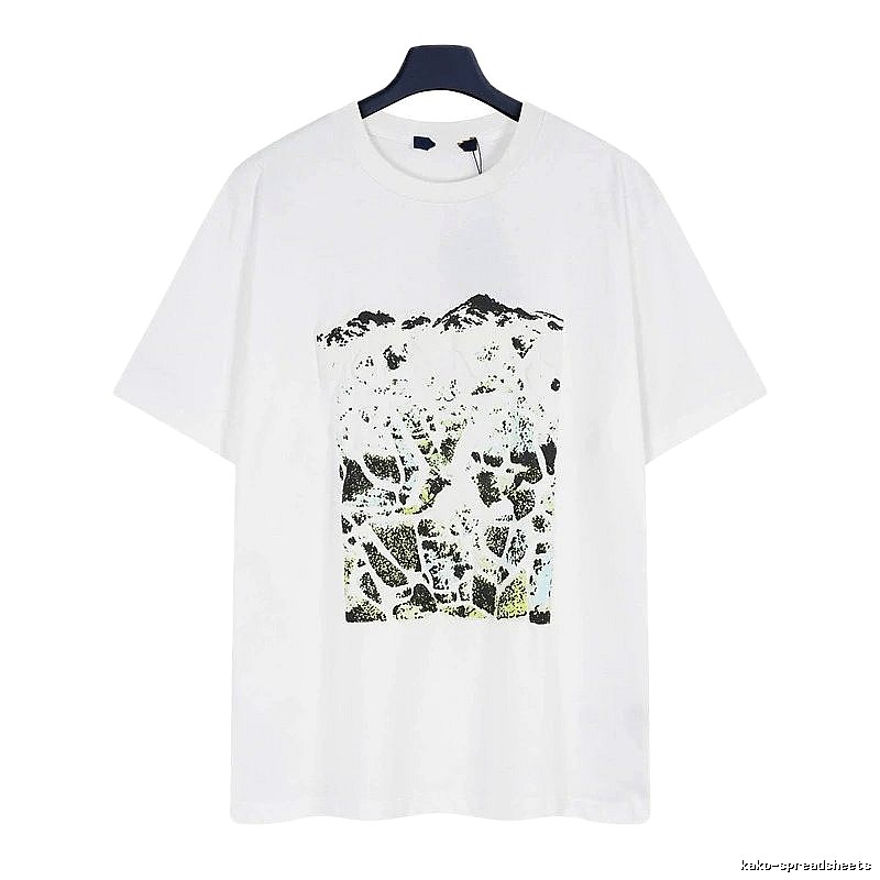 Louis Vuitton Monogram Landscape Casual Style White T-Shirt