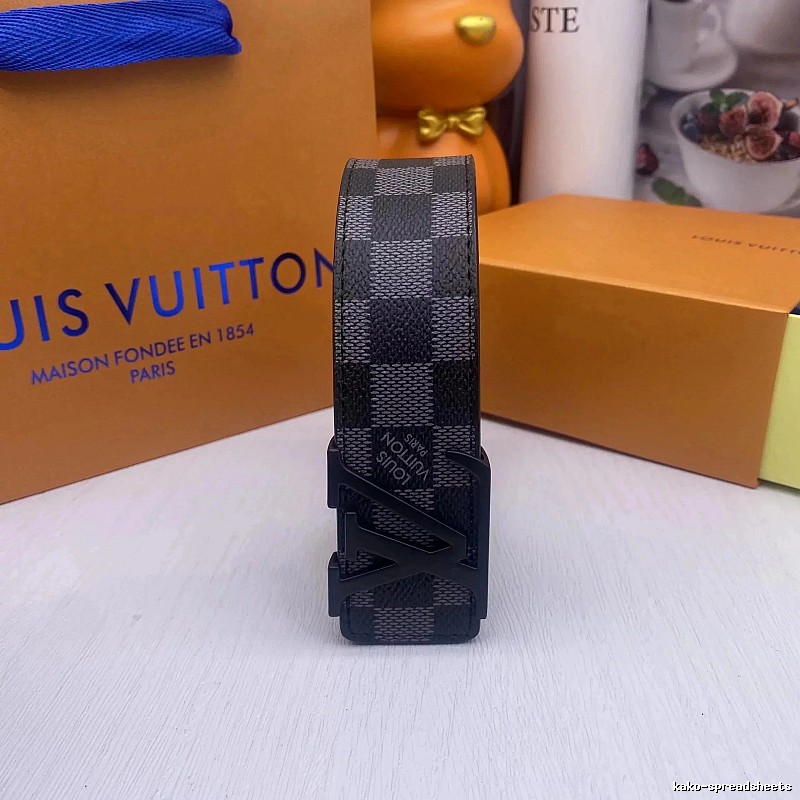 Louis Vuitton Photo-Ready Hardware Detail Monogram Belt Commuter Look